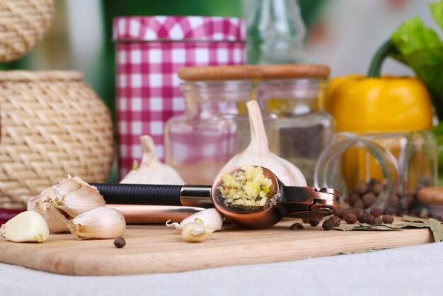 Blat de bucatarie cu ingrediente